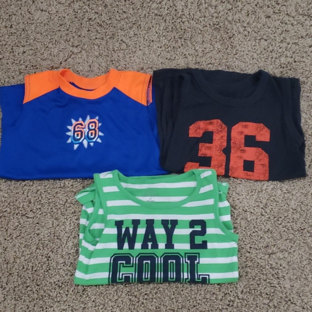 3 - Size 4T boys tank tops